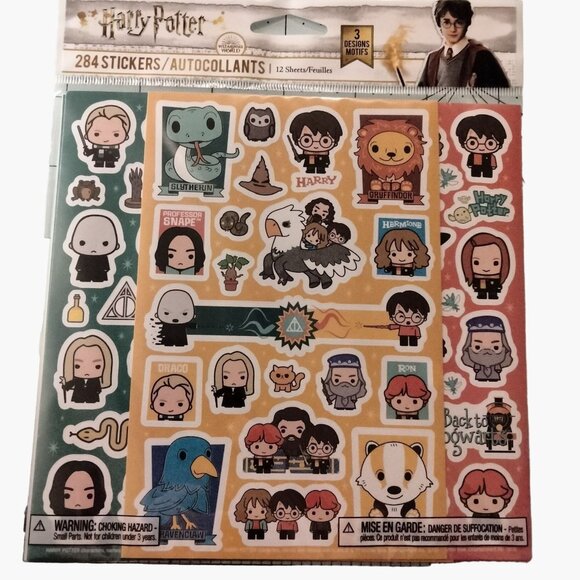 Harry Potter 284 Stickers Chibi Hogwarts Party Favor American Greetings - Picture 1 of 9